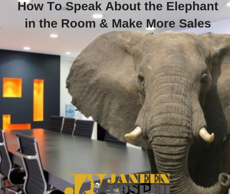 How to Speak To the Elephant in the Room