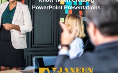 The 4 Things You Must Know When Creating PowerPoint Presentations